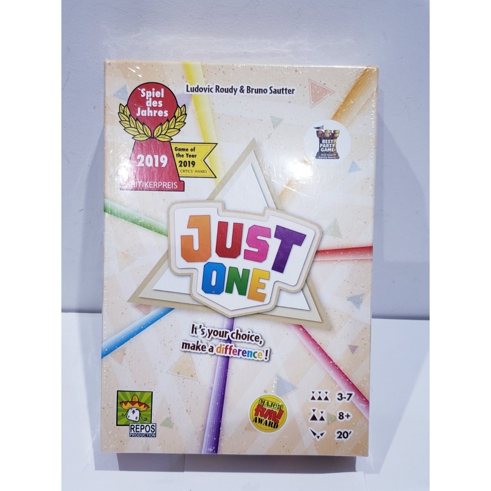 Repos Production Just One Ludovic Roudy and Bruno Sautter Game Board - NEW